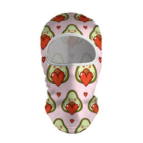 Балаклава 3D с принтом Love Avocado в городе Новоалтайск, 100% полиэстер, ткань с особыми свойствами — Activecool | плотность 150–180 г/м2; хорошо тянется, но при этом сохраняет форму. Закрывает шею, вокруг отверстия для глаз кайма. Единый размер | 14 февраля | love | авокадо | вкусняшка | день святого валентина | еда | любовь | паттерн | сердечко