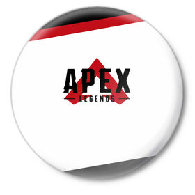 Значок с принтом APEX LEGENDS в городе Новоалтайск,  металл | круглая форма, металлическая застежка в виде булавки | apex | apex legends | battle | battle royal | bloodhound | titanfall | wraith | апекс | апекс легендс | батл | битва | война | королевская битва | легендс | рояль
