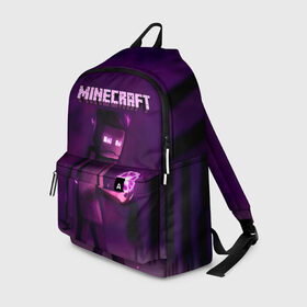 Рюкзак 3D с принтом Minecraft Слендермен в городе Новоалтайск, 100% полиэстер | лямки с регулируемой длиной, сверху петелька, чтобы рюкзак можно было повесить на вешалку. Основное отделение закрывается на молнию, как и внешний карман. Внутри два дополнительных кармана, один из которых закрывается на молнию. По бокам два дополнительных кармашка | Тематика изображения на принте: minecraft | алекс | белый | блоки | ведьма | взрывчатка | визера | волк | гаст | добывать | дракон | зеленый куб | зомби | игра | крафт | крипер | кубики | лошадка | майн | майнкрафт | манкрафт | овечка | оцелот