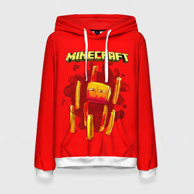 Женская толстовка 3D с принтом Minecraft в городе Новоалтайск, 100% полиэстер  | двухслойный капюшон со шнурком для регулировки, мягкие манжеты на рукавах и по низу толстовки, спереди карман-кенгуру с мягким внутренним слоем. | minecraft | алекс | белый | блоки | ведьма | взрывчатка | визера | волк | гаст | добывать | дракон | зеленый куб | зомби | игра | крафт | крипер | кубики | лошадка | майн | майнкрафт | манкрафт | овечка | оцелот