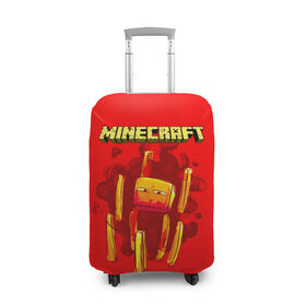 Чехол для чемодана 3D с принтом Minecraft в городе Новоалтайск, 86% полиэфир, 14% спандекс | двустороннее нанесение принта, прорези для ручек и колес | minecraft | алекс | белый | блоки | ведьма | взрывчатка | визера | волк | гаст | добывать | дракон | зеленый куб | зомби | игра | крафт | крипер | кубики | лошадка | майн | майнкрафт | манкрафт | овечка | оцелот