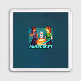 Магнит 55*55 с принтом Minecraft в городе Новоалтайск, Пластик | Размер: 65*65 мм; Размер печати: 55*55 мм | Тематика изображения на принте: minecraft | алекс | белый | блоки | ведьма | взрывчатка | визера | волк | гаст | добывать | дракон | зеленый куб | зомби | игра | крафт | крипер | кубики | лошадка | майн | майнкрафт | манкрафт | овечка | оцелот