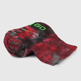Плед 3D с принтом CS GO Red heat в городе Новоалтайск, 100% полиэстер | закругленные углы, все края обработаны. Ткань не мнется и не растягивается | counter strike | cs go | контра | кс го