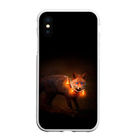 Чехол для iPhone XS Max матовый с принтом Dark fox в городе Новоалтайск, Силикон | Область печати: задняя сторона чехла, без боковых панелей | Тематика изображения на принте: fox | foxy | животное | звери | лиса | лисенок | лисичка | милая | рыжая | фокс