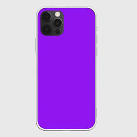 Чехол для iPhone 12 Pro Max с принтом Фиолетовый в городе Новоалтайск, Силикон |  | geometry | neon | purple | texture | один тон | однотон | текстура | фиолетовый