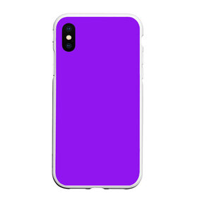 Чехол для iPhone XS Max матовый с принтом Фиолетовый в городе Новоалтайск, Силикон | Область печати: задняя сторона чехла, без боковых панелей | geometry | neon | purple | texture | один тон | однотон | текстура | фиолетовый
