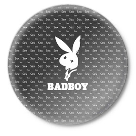 Значок с принтом BADBOY (плохой мальчик) в городе Новоалтайск,  металл | круглая форма, металлическая застежка в виде булавки | erotic | femdom | love | playboy | для влюбленных | любовь | плейбой | подарок любви | поцелуй | романтика | садо мазо | свидание | страсть | фемдом 