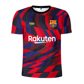 Мужская футболка 3D спортивная с принтом FC Barcelona | La Liga Pre-Match (2021/22) в городе Новоалтайск, 100% полиэстер с улучшенными характеристиками | приталенный силуэт, круглая горловина, широкие плечи, сужается к линии бедра | 0x000000123 | barca | barcelona | el clasico | la liga | messi | pre match | барса | барселона | классико | месси