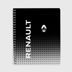 Тетрадь с принтом Renault в городе Новоалтайск, 100% бумага | 48 листов, плотность листов — 60 г/м2, плотность картонной обложки — 250 г/м2. Листы скреплены сбоку удобной пружинной спиралью. Уголки страниц и обложки скругленные. Цвет линий — светло-серый
 | auto | avto | duster | kiger | logan | renault | reno | авто | дастер | логан | рено | рено логан | рэно