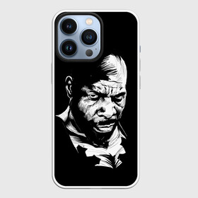 Чехол для iPhone 13 Pro с принтом Сити Флетчер в городе Новоалтайск,  |  | Тематика изображения на принте: ct fletcher | gym | iron paradise | isymfs | motivation | pain and gain | train | бодибилдинг | гантели | железный рай | качалка | кровью и потом | кроссфит | легенда | мотивация | мышцы | плюшевая борода | спорт