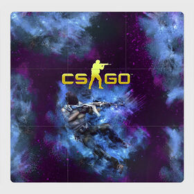 Магнитный плакат 3Х3 с принтом CS GO Blue smoke в городе Новоалтайск, Полимерный материал с магнитным слоем | 9 деталей размером 9*9 см | Тематика изображения на принте: counter strike | cs go | дым | контра | кс го | синий