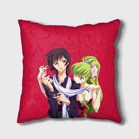 Подушка 3D с принтом Code geass Код Гиас в городе Новоалтайск, наволочка – 100% полиэстер, наполнитель – холлофайбер (легкий наполнитель, не вызывает аллергию). | состоит из подушки и наволочки. Наволочка на молнии, легко снимается для стирки | anime | академия | аниме | анимэ | ашфорд | гиас | зеро | код гиас | лелуш | лулу | черный принц