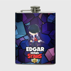 Фляга с принтом BRAWL STARS EDGAR в городе Новоалтайск, металлический корпус | емкость 0,22 л, размер 125 х 94 мм. Виниловая наклейка запечатывается полностью | 8 bit | brawl stars | byron | colette | crow | edgar | gale | leon | max | mr.p | sally leon | shark | virus 8 bit | werewolf leon | акула | байрон | берли | бравл старс | ворон | коллет | макс | оборотень | эдгар