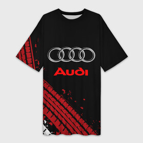 Платье-футболка 3D с принтом AUDI. в городе Новоалтайск,  |  | Тематика изображения на принте: abstract | audi | auto | brand | car | geometry | sport | texture | абстракция | авто | автомобильные | ауди | бренд | геометрия | классика | машины | модные | спорт | стиль | текстура