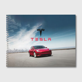 Альбом для рисования с принтом Tesla Model 3 в городе Новоалтайск, 100% бумага
 | матовая бумага, плотность 200 мг. | Тематика изображения на принте: 3 | america | auto | car | electric | elon | model | motors | musk | tesla | usa | vehicle | авто | америка | илон | маск | модель | сша | тесла | электромобиль