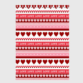 Скетчбук с принтом Love Love Love в городе Новоалтайск, 100% бумага
 | 48 листов, плотность листов — 100 г/м2, плотность картонной обложки — 250 г/м2. Листы скреплены сверху удобной пружинной спиралью | 14 february | 14 февраля | h | heart | love day | valentines day | валентин | день валентина | день влюбленных | день святого | день святого валентина | любовь | праздник | сердечко | сердце | февраль