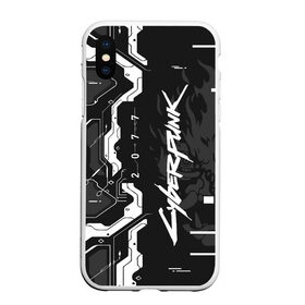 Чехол для iPhone XS Max матовый с принтом Cyberpunk 2077 Tech в городе Новоалтайск, Силикон | Область печати: задняя сторона чехла, без боковых панелей | cyberpunk 2077 | game | samurai | игра | кибер | киберпанк 2077 | самурай