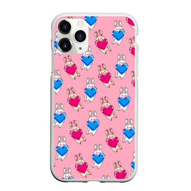 Чехол для iPhone 11 Pro матовый с принтом Love Bunny в городе Новоалтайск, Силикон |  | Тематика изображения на принте: 14 февраля | baby | bunny | kawaii | love | love is | love you | rabbit | валентинка | влюбленные | девушка | жена | животные | зайчики | заяц | игрушка | кавайный | кролик | лучшая | любимая | люблю | любовь | малыш | подарок
