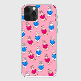 Чехол для iPhone 12 Pro Max с принтом Love Bunny в городе Новоалтайск, Силикон |  | Тематика изображения на принте: 14 февраля | baby | bunny | kawaii | love | love is | love you | rabbit | валентинка | влюбленные | девушка | жена | животные | зайчики | заяц | игрушка | кавайный | кролик | лучшая | любимая | люблю | любовь | малыш | подарок