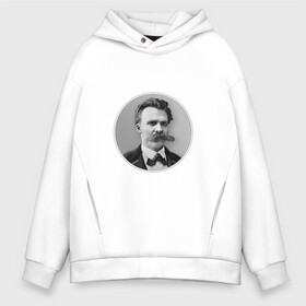 Мужское худи Oversize хлопок с принтом Friedrich Wilhelm Nietzsche в городе Новоалтайск, френч-терри — 70% хлопок, 30% полиэстер. Мягкий теплый начес внутри —100% хлопок | боковые карманы, эластичные манжеты и нижняя кромка, капюшон на магнитной кнопке | friedrich nietzsche | friedrich wilhelm nietzsche | книги | литература | писатель | философия