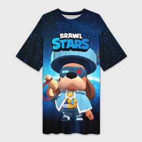 Платье-футболка 3D с принтом Генерал Гавс brawl stars в городе Новоалтайск,  |  | brawl | brawl stars | brawlstars | brawl_stars | jessie | бравл | бравлер руффс | бравлстарс | генерал гавс