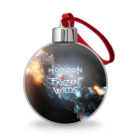 Ёлочный шар с принтом HZD / HORIZON ZERO DAWN (S) в городе Новоалтайск, Пластик | Диаметр: 77 мм | Тематика изображения на принте: aloy | antasy girl | art | artwork | digital art | fantasy | horizon | horizon: zero dawn | landscape | tallneck | warrior fantasy | weapon | zero dawn