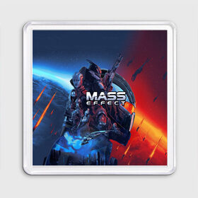 Магнит 55*55 с принтом Mass EFFECT Legendary ed в городе Новоалтайск, Пластик | Размер: 65*65 мм; Размер печати: 55*55 мм | andromeda | legendary edition | n 7 | shepard | андромеда | легендарное издание | мас эффект | масс эффект | ремастер | цербер | шепард
