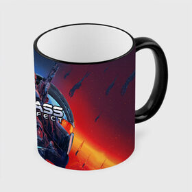 Кружка с принтом Mass EFFECT Legendary ed в городе Новоалтайск, керамика | ёмкость 330 мл | Тематика изображения на принте: andromeda | legendary edition | n 7 | shepard | андромеда | легендарное издание | мас эффект | масс эффект | ремастер | цербер | шепард