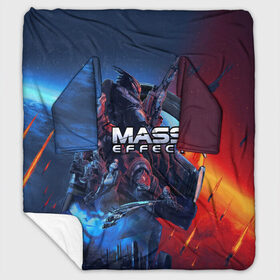 Плед с рукавами с принтом Mass EFFECT Legendary ed в городе Новоалтайск, 100% полиэстер | Закругленные углы, все края обработаны. Ткань не мнется и не растягивается. Размер 170*145 | andromeda | legendary edition | n 7 | shepard | андромеда | легендарное издание | мас эффект | масс эффект | ремастер | цербер | шепард