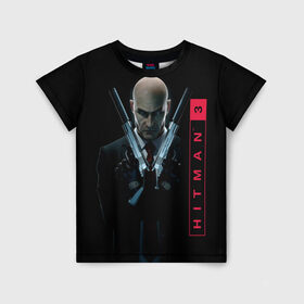 Детская футболка 3D с принтом Hitman3 | Agent 47 в городе Новоалтайск, 100% гипоаллергенный полиэфир | прямой крой, круглый вырез горловины, длина до линии бедер, чуть спущенное плечо, ткань немного тянется | 47 | hitman 3 | iq interactive | killer | pc | агент 47 | хитман