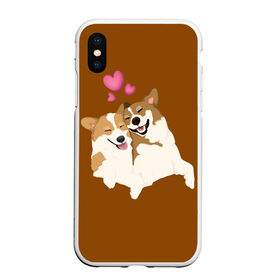 Чехол для iPhone XS Max матовый с принтом Корги в городе Новоалтайск, Силикон | Область печати: задняя сторона чехла, без боковых панелей | для него | для нее | любовь | мило | постель | приколы | сердечки. | собаки | счастье