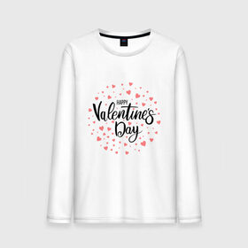 Мужской лонгслив хлопок с принтом Valentines Day в городе Новоалтайск, 100% хлопок |  | happy valentines day | heart | holidays | valentines day | день святого валентина | надписи | праздники | сердце