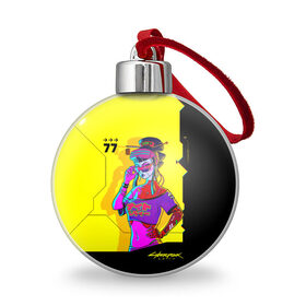 Ёлочный шар с принтом Cyberpunk 2077 в городе Новоалтайск, Пластик | Диаметр: 77 мм | cyberpunk 2077 | hacker | maelstrom | militech | quadra | samurai | sci fi | technology | trauma team | v | будущее | игра | иероглифы | киану ривз | кибер | киберпанк | киборг | киборги | корпорация | лого | милитек | панк | роботы | самурай | т