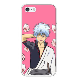 Чехол для iPhone 5/5S матовый с принтом Gintama | Гинтама в городе Новоалтайск, Силикон | Область печати: задняя сторона чехла, без боковых панелей | anime | gintama | аниме | анимэ | гинтама | гинтоки саката | кагура | последний самурай | хидэаки сорати | шинпачи шимур | япония
