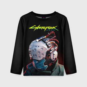 Детский лонгслив 3D с принтом Cyberpunk 2077 в городе Новоалтайск, 100% полиэстер | длинные рукава, круглый вырез горловины, полуприлегающий силуэт
 | cyberpunk 2077 | hacker | maelstrom | militech | quadra | samurai | sci fi | technology | trauma team | v | будущее | игра | иероглифы | киану ривз | кибер | киберпанк | киборг | киборги | корпорация | лого | милитек | панк | роботы | самурай | т