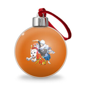 Ёлочный шар с принтом Gintama | Гинтама в городе Новоалтайск, Пластик | Диаметр: 77 мм | anime | gintama | аниме | анимэ | гинтама | гинтоки саката | кагура | последний самурай | хидэаки сорати | шинпачи шимура | япония