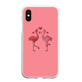Чехол для iPhone XS Max матовый с принтом Love Forever в городе Новоалтайск, Силикон | Область печати: задняя сторона чехла, без боковых панелей | angel | cupid | day | flamingo | happy | heart | love | rose | valentine | valentines | ангел | валентин | валентина | валентинка | день | купидон | любовь | святого | святой | сердце | фламинго