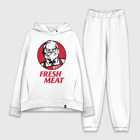 Женский костюм хлопок Oversize с принтом Pudge Dota Fresh Meat Пудж в городе Новоалтайск,  |  | dota | dota2 | fresh meat | kfc | pudge | red | дота | дота2 | красный | кфс | падж | паджерс | паджик | пудж | свежее мясо | хук