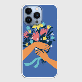 Чехол для iPhone 13 Pro с принтом букет цветов в городе Новоалтайск,  |  | 8 марта | весна | девушке | женский | мама | подарок | тренд | феминизм | цветы