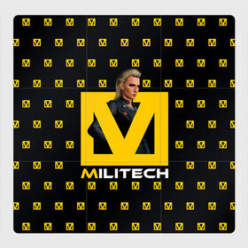 Магнитный плакат 3Х3 с принтом MILITECH Cyberpunk 2077 в городе Новоалтайск, Полимерный материал с магнитным слоем | 9 деталей размером 9*9 см | cyberpunk 2077 | hacker | maelstrom | militech | quadra | samurai | sci fi | technology | trauma team | v | будущее | игра | иероглифы | киану ривз | кибер | киберпанк | киборг | киборги | корпорация | лого | милитек | панк | роботы | самурай | т