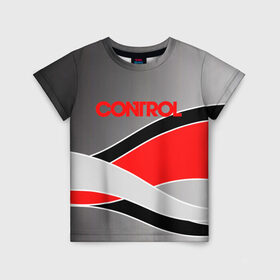 Детская футболка 3D с принтом CONTROL (S) в городе Новоалтайск, 100% гипоаллергенный полиэфир | прямой крой, круглый вырез горловины, длина до линии бедер, чуть спущенное плечо, ткань немного тянется | Тематика изображения на принте: control | game | remedy | tegunvteg | игры | контрол | ремеди