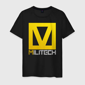 Мужская футболка хлопок с принтом MILITECH Cyberpunk 2077 в городе Новоалтайск, 100% хлопок | прямой крой, круглый вырез горловины, длина до линии бедер, слегка спущенное плечо. | cyberpunk 2077 | hacker | maelstrom | militech | quadra | samurai | sci fi | technology | trauma team | v | будущее | игра | иероглифы | киану ривз | кибер | киберпанк | киборг | киборги | корпорация | лого | милитек | панк | роботы | самурай | т