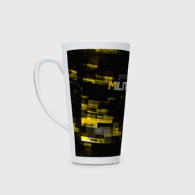 Кружка Латте с принтом MILITECH камуфляж Cyberpunk 2077 в городе Новоалтайск, Белая керамика | Объем 480 мл; Высота 150 мм; Диаметр 90 мм | cyberpunk 2077 | hacker | maelstrom | militech | quadra | samurai | sci fi | technology | trauma team | v | будущее | игра | иероглифы | киану ривз | кибер | киберпанк | киборг | киборги | корпорация | лого | милитек | панк | роботы | самурай | т