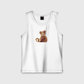 Детская майка хлопок с принтом Мишка в городе Новоалтайск,  |  | 14 февраля | bear | hello kitty | i love you | love is | валентин | день святого | животные | игрушка | иероглифы | любовь | мишка | надпись | наука | отпечатки | парные | подушки | поцелуй | сердце | текст | химия