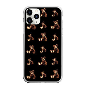 Чехол для iPhone 11 Pro матовый с принтом Плюшевый Мишка (Паттерн) в городе Новоалтайск, Силикон |  | Тематика изображения на принте: 14 февраля | hello kitty | i love you | love is | валентин | день святого | животные | игрушка | иероглифы | любовь | мишка | надпись | парные | паттерн | подушки | поцелуй | принт | сердце | текст | узор | я тебя люблю