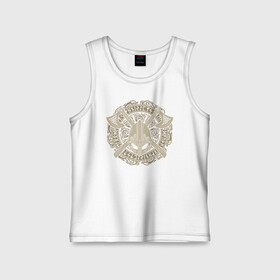 Детская майка хлопок с принтом Воин в городе Новоалтайск,  |  | axes | braid | celtic | coat of arms | helmet | ornament | pattern | scandinavian | warrior | воин | герб | кельтский | орнамент | плетенка | скандинавский | топоры | узор | шлем
