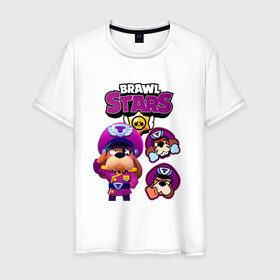 Мужская футболка хлопок с принтом Brawl Stars - Colonel Ruffs в городе Новоалтайск, 100% хлопок | прямой крой, круглый вырез горловины, длина до линии бедер, слегка спущенное плечо. | brawl | brawl ruffs | brawl stars | brawler | colonel ruffs | leon | new brawler | ruffs | ruffus | starrforce | бравл | бравл гавс | бравл пес | бравл собака | бравл старс | бравлер | гавс | генерал гавс | леон | руффс | 