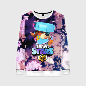 Женский свитшот 3D с принтом Brawl Stars - Ronin Ruffs в городе Новоалтайск, 100% полиэстер с мягким внутренним слоем | круглый вырез горловины, мягкая резинка на манжетах и поясе, свободная посадка по фигуре | brawl | brawl ruffs | brawl stars | brawl stars ronin ruffs | brawler | colonel ruffs | leon | new brawler | ronin ruffs | ruffs | ruffus | starrforce | бравл | бравл собака | бравл старс | бравлер | гавс | генерал гавс | леон | ронин 