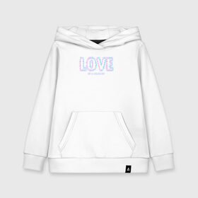 Детская толстовка хлопок с принтом Love Glitch в городе Новоалтайск, 100% хлопок | Круглый горловой вырез, эластичные манжеты, пояс, капюшен | day | glitch | heart | love | romantic | valentine | valentines | амур | валентина | влюбленные | влюбленных | всех | день | любовь | романтика | романтичность | святого | сердечки | сердечко | сердце