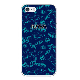 Чехол для iPhone 5/5S матовый NASA: в городе Новоалтайск, Силикон | Область печати: задняя сторона чехла, без боковых панелей | administration | aeronautics | nasa | national | space | детская | тrdnasa